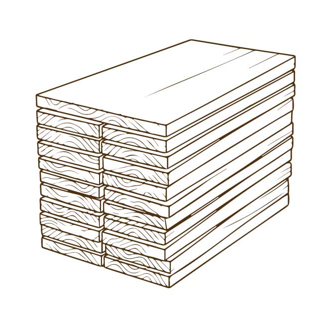 Ecodeco tablas de pino recuperado